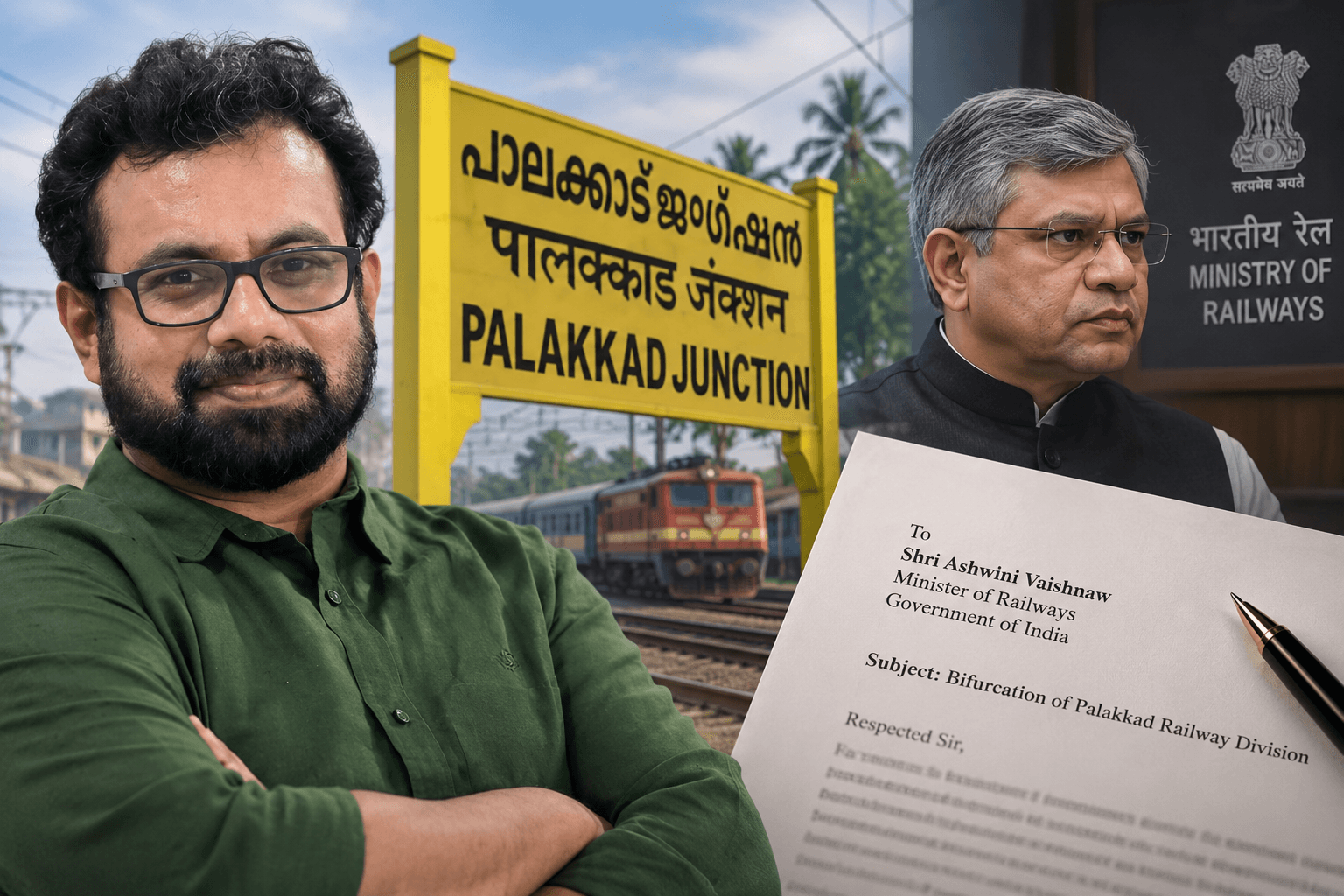 പാലക്കാട് റെയിൽവേ ഡിവിഷൻ വെട്ടിമുറിക്കൽ നീക്കം: കേരളത്തിലെ എം.പിമാരുടെ പ്രത്യേക യോഗം വിളിക്കണമെന്ന് കേന്ദ്ര റെയിൽവേ മന്ത്രിയോട് ജോൺ ബ്രിട്ടാസ്