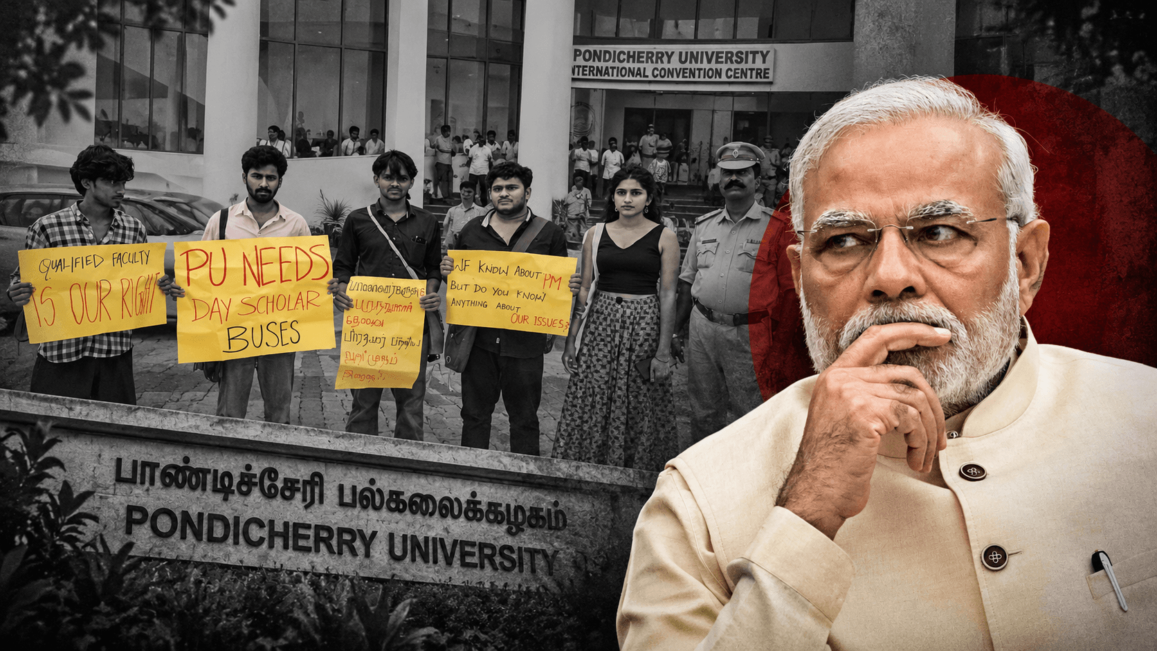 മോദിയുടെ പിറന്നാൾ ദിനാഘോഷം: സംവാദത്തിൽ ചോദ്യം ചോദിക്കാൻ അനുമതി നിഷേധിച്ചു; വിദ്യാർത്ഥികളെ വേദിയിൽ നിന്ന് പുറത്താക്കിയെന്ന് ആക്ഷേപം