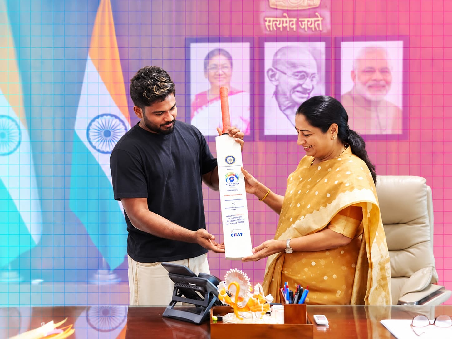 തലസ്ഥാനത്ത് പുതിയ ദൗത്യവുമായി സഞ്ജു സാംസൺ; ജൻ കൗശൽ കേന്ദ്രയുടെ ബ്രാൻഡ് അംബാസഡറായി നിയമിതനായി