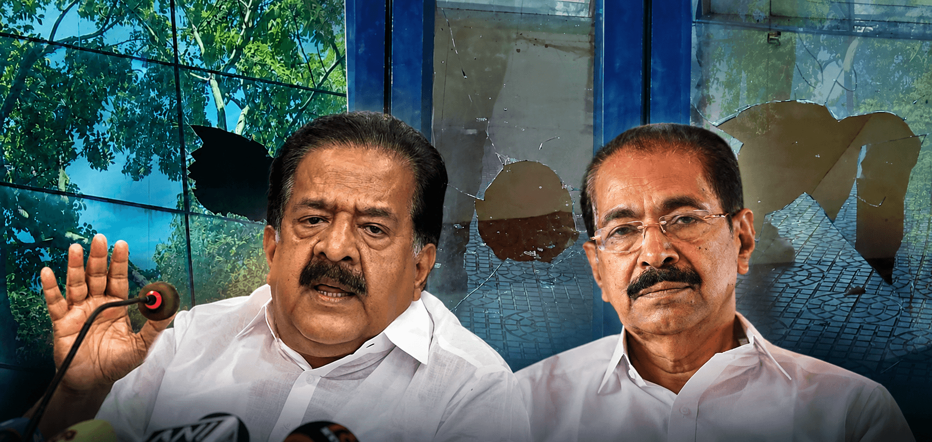 തിരുവനന്തപുരം ഡിസിസി ഓഫീസിന് നേരെ കല്ലേറ്; ബിജെപി അണികളെ കയറൂരി വിടുകയാണെന്ന് സണ്ണി ജോസഫ്, കർശന നടപടിയുണ്ടാകുമെന്ന് രമേശ് ചെന്നിത്തല