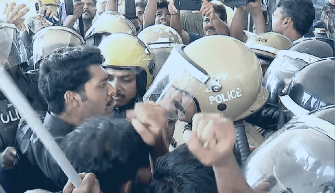 കാസർകോട് കേന്ദ്ര സർവകലാശാലയിൽ ആർഎസ്എസ് സൈദ്ധാന്തികൻ ജെ. നന്ദകുമാർ പങ്കെടുത്ത സെമിനാറിനെതിരെ വിദ്യാർത്ഥി സംഘടനകളുടെ സംയുക്ത പ്രതിഷേധം