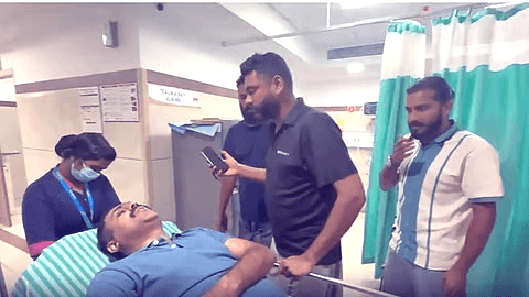 അബിൻ വർക്കി എം.എൽ.എ സഞ്ചരിച്ച കാറിൽ മറ്റൊരു വാഹനം ഇടിച്ചു: ജനപ്രതിനിധി അടക്കം നാലു പേർക്ക് പരിക്ക്
