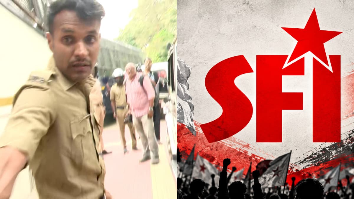പാലക്കാട് റെയിൽവേ സ്റ്റേഷൻ മാർച്ചിൽ മദ്യപിച്ചെത്തിയ പോലീസുകാരൻ ഇടിവള ഉപയോഗിച്ച് മർദ്ദിച്ചെന്ന് എസ്എഫ്ഐ