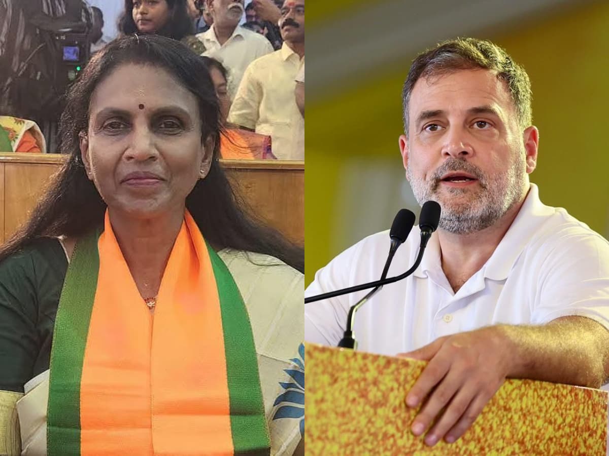 രാഹുൽ ഗാന്ധിക്കെതിരായ വിവാദ പരാമർശം: ബിജെപി കൗൺസിലർ ആർ. ശ്രീലേഖയ്ക്കെതിരെ ഡിജിപിക്ക് പരാതി നൽകി യൂത്ത് കോൺഗ്രസ്