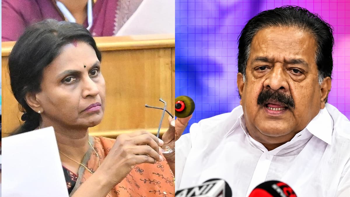 'തൂഫാൻ' ലഹരിവേട്ട തട്ടിപ്പെന്ന് ആർ. ശ്രീലേഖ; രാഷ്ട്രീയപ്രേരിത വിമർശനമെന്ന് ആഭ്യന്തരമന്ത്രി രമേശ് ചെന്നിത്തല